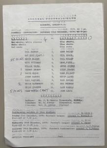 1979/80 Arsenal Reserves v  Cardiff City Football Combination  at Highbury for sale on Ebay