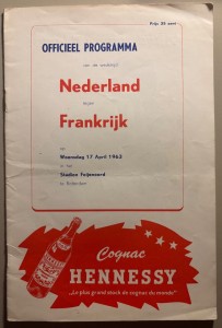 1963 Netherlands Holland v France Friendly International for sale on Ebay