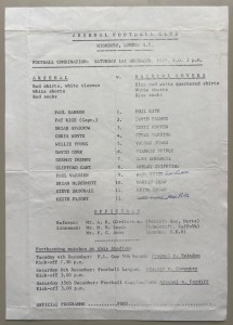 1979/80 Arsenal Reserves v Bristol Rovers Football Combination  at Highbury for sale on Ebay