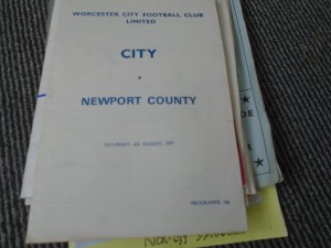 WORCESTER CITY V NEWPORT COUNTY 1977 FRIENDLY for sale on Ebay