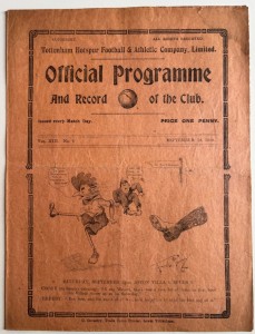 1920/21 Tottenham Hotspur v Aston Villa League Division 1 for sale on Ebay