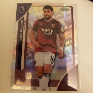 2025-26	Topps Chrome	PL Lucas Paqueta	West Ham	RetroFractor	SP	Brazil for sale on Ebay