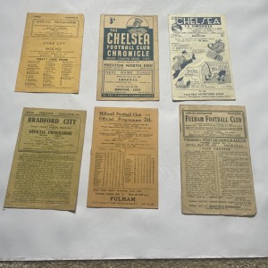 Various Football Programmes From The 1940s for sale on Ebay