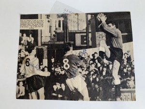 FULHAM V NOTTM FOREST ROBSON UNDERWOOD ADDISON HAND SIGNED PHOTO FROM 1960'S for sale on Ebay