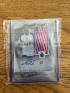 Topps Merlin Premier League 25/26 Cristian Romero Matchball Auto Tottenham NM for sale on Ebay