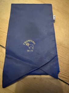 Derby County FC Ladies Neckerchief Commemorating The Rams 1974-1975 League Title for sale on Ebay