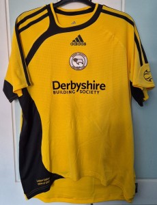 Derby County Yellow Away 2007 - 2008 Limited Edition Adidas Shirt Small for sale on Ebay