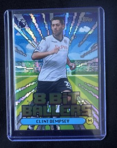 Topps Premier League Clint Dempsey Fulham 8 Bit Ballers Insert #8B 11 26/27 for sale on Ebay