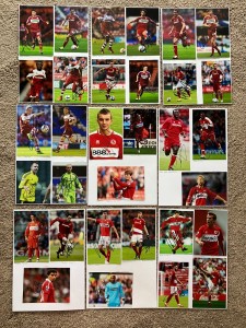 32 hand signed photographs of Middlesbrough footballers for sale on Ebay