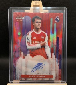 Topps 2025-26 Finest Premier League Auto ALPHA 1/5 Martin Zubimendi Arsenal for sale on Ebay