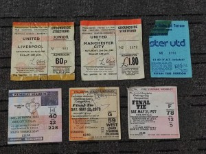 6 x Manchester United Tickets 1970s & 1980s Finals for sale on Ebay