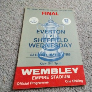Everton v Sheffield Wednesday  FA Cup Final Football Programme  14/5/1966. for sale on Ebay