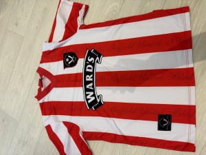 Sheffield United 1996/97 Home Shirt Large Remake Retro Collection for sale on Ebay