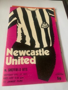 NEWCASTLE UNITED V SHEFFIELD UNITED 1971/72 - DIVISION ONE PROGAMME for sale on Ebay