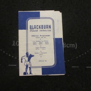 Blackburn v Manchester City Div 2 1950/1 for sale on Ebay