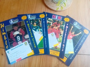 Premiership Football Programmes-Wimbledon V Norwich, Blackburn, Man Utd & Newcas for sale on Ebay