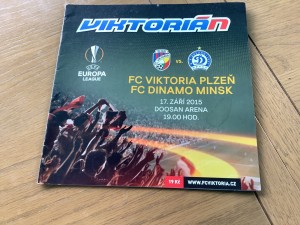 FC Viktoria Plzen v Dinamo Minsk September 2015 for sale on Ebay