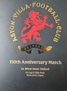 Aston Villa v West Ham United 150th Anniversary Football Programme 2025 for sale on Ebay