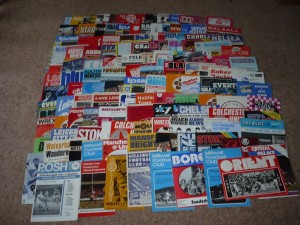 132 Football Programmes from the 1970s for sale on Ebay