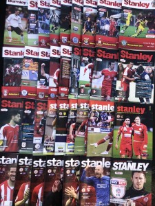 COLLECTION OF ACCRINGTON STANLEY FOOTBALL PROGRAMMES for sale on Ebay
