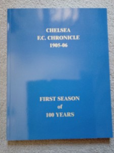 Chelsea chronicle 1905-06,complete bound season of replica programmes for sale on Ebay