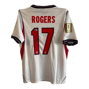 Morgan Rogers Signed Shirt ACG Authentication England Jersey Auto Chelsea Villa for sale on Ebay