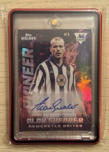 2025 Topps Decades Alan Shearer Pioneer RED AUTO /5 Newcastle United 4/5 for sale on Ebay