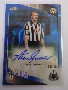 2026 Topps Chrome UCC Alan Shearer Blue Lava AUTO /150 #Newcastle United Legend for sale on Ebay