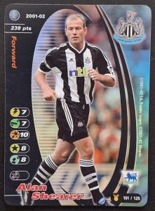 ALAN SHEARER - NEWCASTLE UNITED - 2001-02  FOOTBALL CHAMPIONS FOIL CARD for sale on Ebay