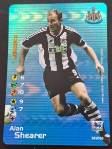 ALAN SHEARER - NEWCASTLE UNITED - 2002-03  FOOTBALL CHAMPIONS FOIL CARD for sale on Ebay