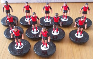 BLACKBURN ROVERS - 12 X RARE LW SUBBUTEO SPARE PLAYERS - RED/BLACK 2ND KIT/814B. for sale on Ebay