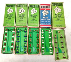 Vintage Subbuteo 00 Scale Table Football English Teams x5 Complete with Boxes for sale on Ebay
