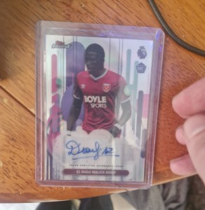Topps Finest Premier League El Hadji Malick Diouf RC Auto West Ham FA-EM for sale on Ebay