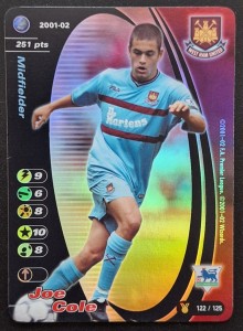 JOE COLE - WEST HAM UNITED - 2001-02  FOOTBALL CHAMPIONS FOIL CARD for sale on Ebay