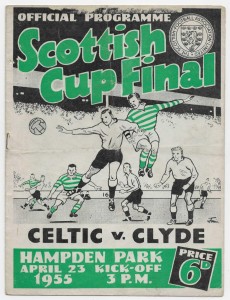 1955 Scottish FA Cup Final - CLYDE v. CELTIC for sale on Ebay