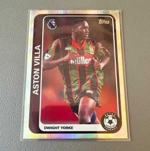 Topps Premier League Flagship Retro Threads 26/27 Dwight Yorke Aston Villa 94/95 for sale on Ebay
