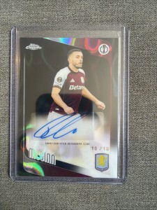 2025/26 Topps Chrome UCC John McGinnis Auto 10/10 Bookend Aston Villa for sale on Ebay