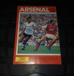 Arsenal v Tottenham Hotspur Programme Division One 1986-87 6 Sept for sale on Ebay