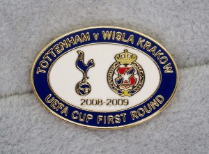 Tottenham Hotspur v Wisla Krakow 2008-09 Uefa Cup badge for sale on Ebay