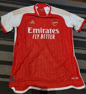 Adidas Arsenal 23/24 player issue Large *brand new* RECALLED Shirt for sale on Ebay