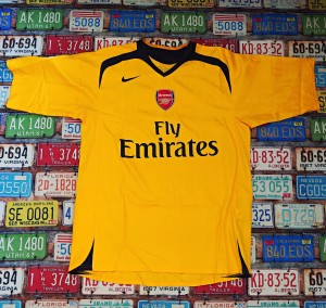 Arsenal Away Shirt 2006/07 Fabregas #4 Short Sleeve Adult Large Champions League for sale on Ebay