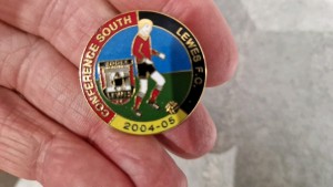 Lewes FC Metal Pin Badge Conference South 2004-05 The Rooks for sale on Ebay