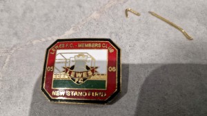 Lewes FC Metal Pin Badge Members Club New Stand Fund 2005-2006 The Rooks BROKEN for sale on Ebay