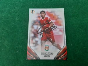 LIVERPOOL - WATARU ENDO SIGNED UCL Topps Football Trading Card  for sale on Ebay