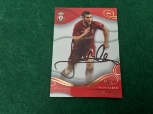 LIVERPOOL - JAMES MILNER SIGNED Topps Lineage Football Trading Card  for sale on Ebay