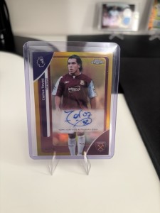 Topps Chrome Premier League Carlos Tevez Auto  /50 for sale on Ebay