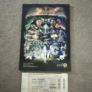 Celtic v Rangers Scottish Cup Final 25 May 2024 Official Programme + Ticket for sale on Ebay
