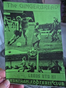 Grantham Town V Leeds United X1 Friendly 26th April 1985 Green Cover for sale on Ebay