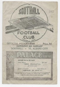 1944/45 Herts & Middlsex League - SOUTHALL v. ST. ALBANS CITY for sale on Ebay