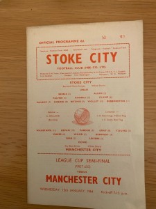 1964 League Cup Semi-Final Stoke v Manchester City Programme for sale on Ebay